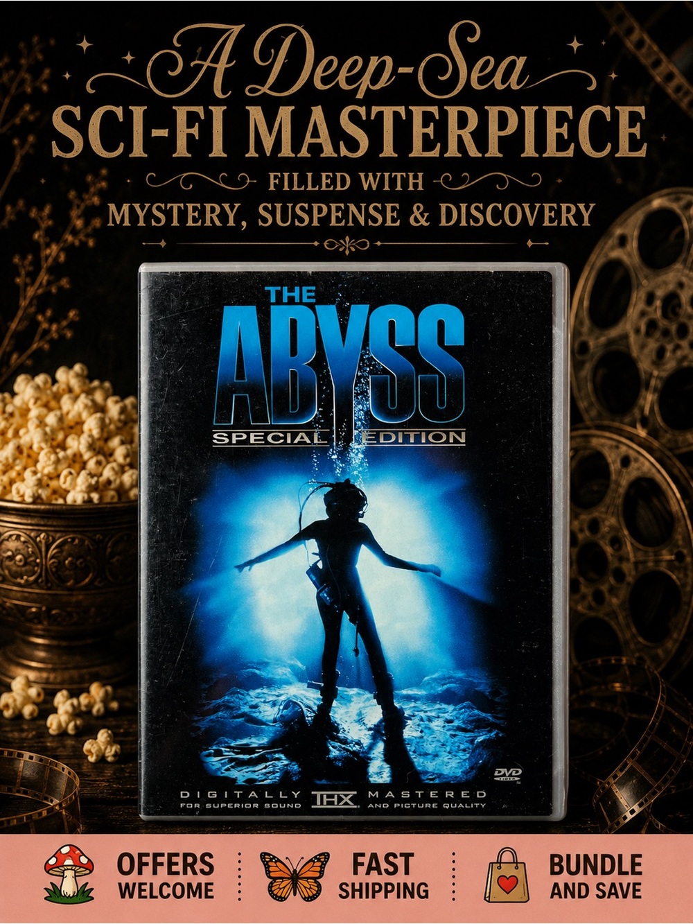 The Abyss Special Edition DVD 2 Disc Set James Cameron Sci-Fi Classic